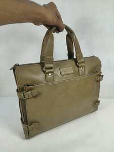 Premium PU Leatherite Fashion Laptop Tote Bag for Men Large Capacity Business Office <b>Handbag</b> Zipper Closure Adjustable Shoulder - Product Image 2