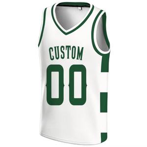 Maillot de basket-ball pour hommes, design unique, haute qualité, vente en gros, impression par sublimation, OEM personnalisé, coupe ajustée, col en V, respirant - Product Image 2