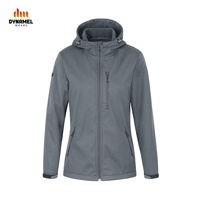 Vestes d'extérieur à capuche rigides personnalisées pour femmes, en polaire thermique, imperméables, coupe-vent, grandes tailles, avec fermeture éclair pour activités de plein air