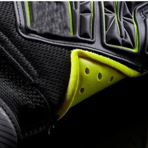Gants de gardien de but de football professionnels unisexes respirants avec sangle de poignet réglable, en cuir antidérapant, couleurs et logo personnalisables, vente en gros - Product Image 5
