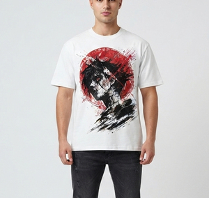 เสื้อยืดพิมพ์โลโก้ตามสั่ง สีพื้นเรียบง่าย ยอดนิยม ผ้าฝ้าย 100% 300GSM ทรงปกติ สำหรับผู้ชาย - Product Image 5
