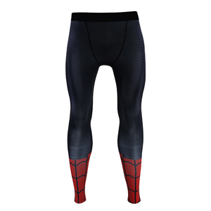 Leggings Largos con Estampado de Spider-Man, Cintura Alta, Elásticos, Tejidos en Spandex y Poliéster, Estilo Deportivo, para Todas las Temporadas - Product Image 1