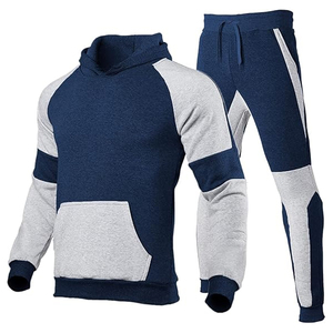 Mens Casual Cotton Tracksuit Outfit <b>Set</b> Hooded Sweatshirt and Jogger Pants Comfort Daily Fashion Wear - Product Image 5