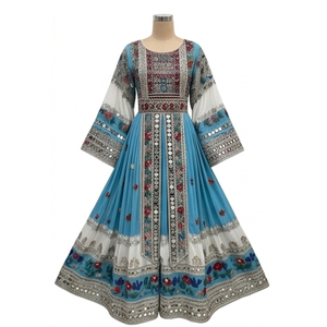 Vestido Étnico Afgano Kuchi Hecho a Mano, Vestido Tradicional Tribal Bordado para Mujer, Cultura Pashtun, Vestido Afgano Kuchi - Product Image 5