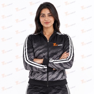 Conjunto Deportivo Sublimado para Mujer, Ropa Deportiva Personalizada, Uniforme de Entrenamiento, Chaqueta y Pantalón Deportivos de Poliéster, Marca Privada - Product Image 4