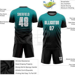 Conjunto de Uniforme de Fútbol para Hombre de Secado Rápido, Jersey y Pantalones Cortos Ligeros, Perfecto para Entrenamientos Intensos y Partidos al Aire Libre - Product Image 2