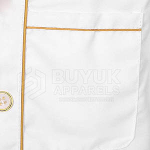 Veste de chef unisexe de haute qualité, dernier design, 100% coton, coupe-vent, boutonnée, vêtements de cuisine - Product Image 6