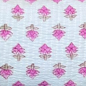 Premium Jaipur Hand Block Printed Quilted Cotton Pouch Set For Cosmetics Jewellery Toiletries Gifting Eco friendly Water proof - Product Image 4