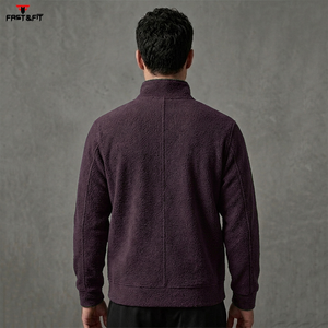 Veste polaire en sherpa camouflage formelle avec logo personnalisé pour homme, imperméable, coupe-vent, fermeture éclair, pour l'extérieur - Product Image 4