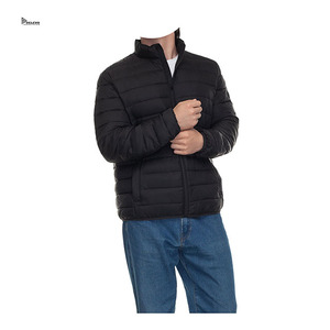 Chaqueta acolchada negra para hombre y mujer de Relevo Industries, con cierre a prueba de viento, de poliéster, informal, para invierno. - Product Image 3