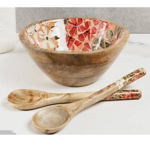 Elegante Tazón de Madera Ecológico de Diseño Clásico, Tazón de Madera Hecho a Mano de Alta Calidad para Ensaladas y Sopas con Tapa - Product Image 4