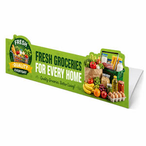 Panneau publicitaire PVC sans BPA pour étagère de vente au détail, présentoir promotionnel pour supermarché, panneau d'affichage de point de vente - Product Image 3