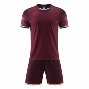 Maillot de football à séchage rapide, écologique, antibactérien, à manches courtes, respirant, en maille Spandex/Polyester, léger, uniforme d'équipe - Product Image 1
