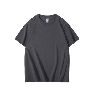 T-shirt en jersey à manches courtes pour homme, col rond, couleur unie, coupe classique, style décontracté, 100% coton, logo personnalisé - Product Image 1