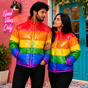 Veste matelassée unisexe personnalisée avec logo, style régalia maçonnique, haute qualité, manteau d'hiver élégant - Product Image 4