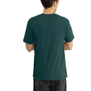 T-shirt basique uni en coton 100% de qualité supérieure pour homme, coupe classique, en vente, t-shirts personnalisés en tissu mélangé pour homme, t-shirt basique vierge - Product Image 4
