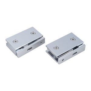 ALLWIN 1028 Charnière de porte en verre en laiton massif de type D, clip de suspension pour salle de bain en verre de 6 à 10 mm - Product Image 4