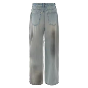 Jeans de Mezclilla Rectos de Color Sólido para Mujer, Corte Regular, 100% Algodón, Lavado Medio/Oscuro/Claro, Cómodos, Marca OARH INT INDUSTRY, 2026 - Product Image 2