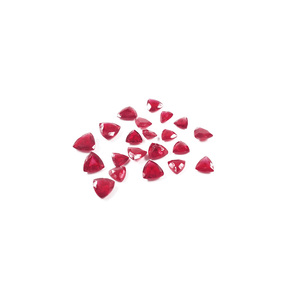 Natural Bangkok <b>Ruby</b> Calibrated 5mm Trillions, Natural Loose Faceted <b>Ruby</b> Gemstone For Jewelry Making Ready To Use - Product Image 5