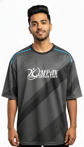 เสื้อยืดโอเวอร์ไซส์ลายพิมพ์สไตล์คนเมือง แฟชั่นสตรีทแวร์ลำลองสำหรับผู้ชาย - Product Image 3