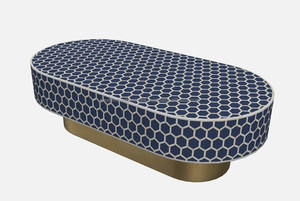 Tables basses intemporelles en incrustation d'os pour le baptême et la bar mitzvah - Product Image 3