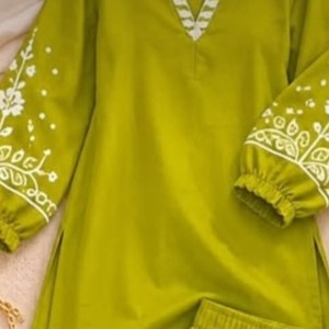 Chal Floral de Algodón y Chifón con Estampado Digital y Bordado Étnico Tradicional para Mujer, Transpirable, Suave al Tacto, 200g, para Todas las Estaciones, Uso Diario - Product Image 2