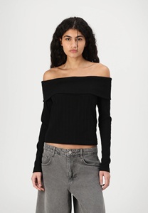 Haut de sport respirant en modal pour femme, coupe ajustée, à manches longues et épaules dénudées, avec logo personnalisé sur le devant, idéal pour le yoga et le fitness - Product Image 6