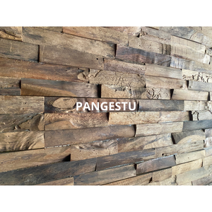 Paneles de pared de revestimiento recuperados modernos Diseño de patrón geométrico insonorizado para paredes insonorizadas en villas Lugares de entretenimiento - Product Image 2