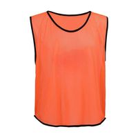 Chaleco de entrenamiento de fútbol de malla blanca transpirable, ligero y sin mangas para equipos de fútbol, deportes y entrenamiento atlético.