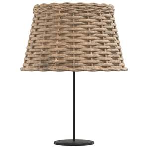 Pantalla de lámpara de mimbre marrón con incrustaciones decorativas de hierro de 15.0 x 9.1 pulgadas para cubiertas y pantallas de lámparas - Product Image 4