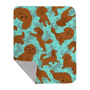 Ruby CAVALIER spaniel ผ้าห่มผ้าห่มนวมขนาด50X60รูปแบบงานศิลปะโซฟานุ่มน้ำหนักเบาสำหรับสัตว์เลี้ยง - Product Image 1