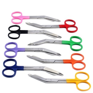 Ciseaux chirurgicaux RSI Style Mate à poignée ergonomique, lames enduites à motif tendance, en acier inoxydable 420, dentelées, certifiées CE - Product Image 4