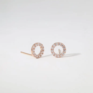 Boucles d'oreilles clous en diamant de laboratoire et naturel, minimalistes, en or blanc 14 carats, pour mariée, mariage, élégantes, anniversaire - Product Image 2