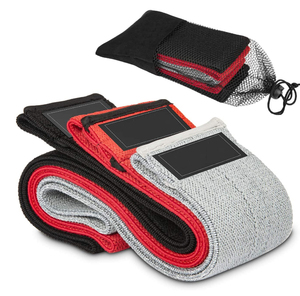 Bandes de Résistance Élastiques Ajustables Personnalisées pour Fitness, Longues Bandes en Tissu pour Entraînement des Fessiers, Accessoires de Fitness - Product Image 1
