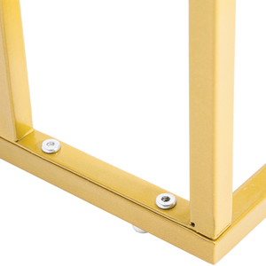 Tavolino Laterale Moderno in Marmo Bianco Semplice 30x48x61cm, Tavolino Pieghevole per Soggiorno o Camera da Letto - Product Image 4