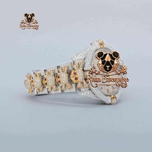 Reloj de Lujo con Diamantes Moissanite de Alta Demanda, Elegante Reloj de Pulsera con Decoración de Piedras Premium para Uso Diario - Product Image 5
