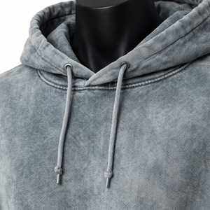 Sudadera con Capucha Oversize de Forro Polar Lavado Estilo Vintage para Hombre y Unisex, Hombro Caído, Estilo Urbano, Logotipo Personalizado, Venta al por Mayor, Mezcla de Algodón - Product Image 5