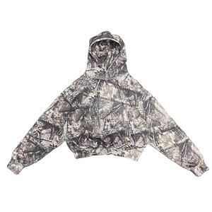 Sudadera con Capucha y Cremallera de Camuflaje, Corte Cuadrado, Gruesa, 100% Algodón, Talla Grande, Personalizable, Unisex, de Alta Calidad, Precio Responsable - Product Image 6
