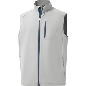Minimalist Men Golf Vest Matte Finish Softshell Body <b>Warmer</b> Solid Color Performance Athletic Gilet Daily Wear - Product Image 1
