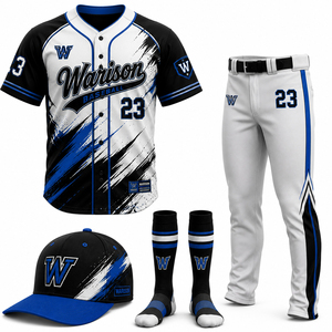 Wholesale Softball Uniform Set Plus Size Unisex Quick Dry Baseball Training Uniform Kit With Custom Name And Number - Product Image 3