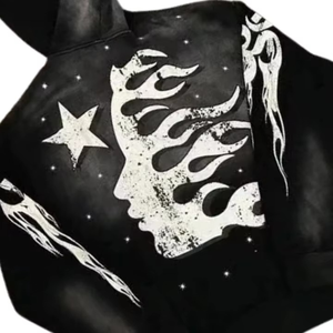 เสื้อฮู้ดดี้โอเวอร์ไซส์ผ้าฟลีซเนื้อนุ่ม แห้งเร็ว ระบายอากาศได้ดี น้ำหนักเบา ผลิตจากผ้าฝ้าย 100% เป็นมิตรต่อสิ่งแวดล้อม สำหรับผู้ชาย ลาย Acid Wash พร้อมกระเป๋าโลโก้ด้านหน้า เหมาะสำหรับฤดูหนาว - Product Image 3