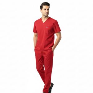 Tenue médicale en coton pour hommes, uniforme d'hôpital, vêtements de médecin, fournisseur OEM personnalisé, combinaisons respirantes de haute qualité OEM - Product Image 1