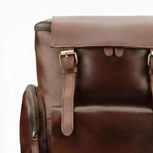 Stylish And Fashionable Solid Pattern <b>Leather</b> <b>Backpacks</b> Bulk Quantity Factory Made Zipper Closure <b>Leather</b> <b>Backpacks</b> - Product Image 5