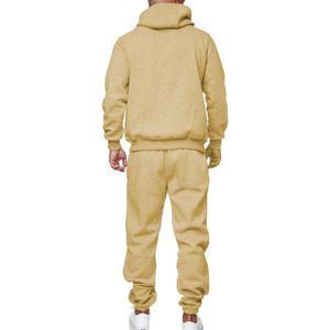 Chándal de Forro Polar Color Caqui Personalizado para Hombre, con Capucha, para Gimnasio, Entrenamiento, Uso Casual y Deportivo - Product Image 2