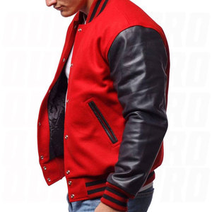 Chaqueta de Béisbol Varsity de Lana para Hombre, Chaqueta Clásica de Invierno con Logotipo Personalizado al por Mayor, Chaqueta Universitaria con Letras, para Equipos, Marcas y Promociones - Product Image 3