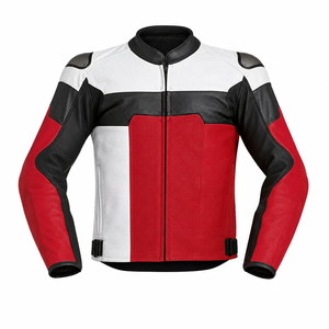 Trending 2026 Motorcycle Leather <b>Racing</b> <b>Jacket</b> Windproof Heat-Transfer Printed Full Sleeve 220g Unisex Adults Front Logo Spring - Product Image 1