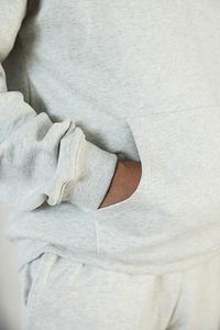 ชุดฮู้ดดี้ผ้าฝ้าย 100% สีพื้น ชุดจ็อกเกอร์ พิมพ์ลายพัฟฟ์ตามสั่ง ชุดวอร์มผ้าถักเนื้อนุ่ม กางเกงวอร์มผ้าฟลีซเรียบ ชุดลำลองผู้ชาย - Product Image 6