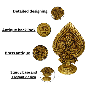 Estatua de Murugan de Latón Hecha a Mano, Ídolo del Dios Kartikeya para Decoración del Hogar, Regalo de Puja, 10 cm, Arte - Product Image 3