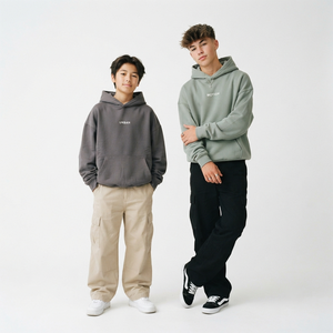 Sweat à capuche en coton pour garçons, pull doux pour enfants, haut à capuche confortable et décontracté, vêtements d'hiver à la mode pour tous les jours - Product Image 3
