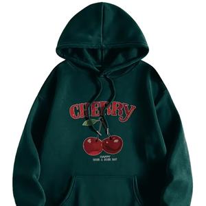 Sudadera con capucha de lana de invierno de calidad superior para mujer, suéter de diseño de nuevo estilo, Sudaderas con cuello con capucha, patrón de estampado en blanco para adultos - Product Image 1